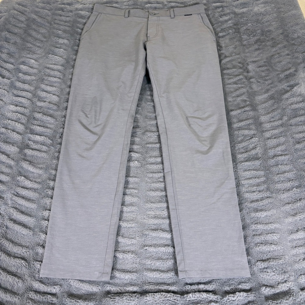TravisMathew Mens Open to Close Golf Pants Heathered Grey Size 33x32 AT617